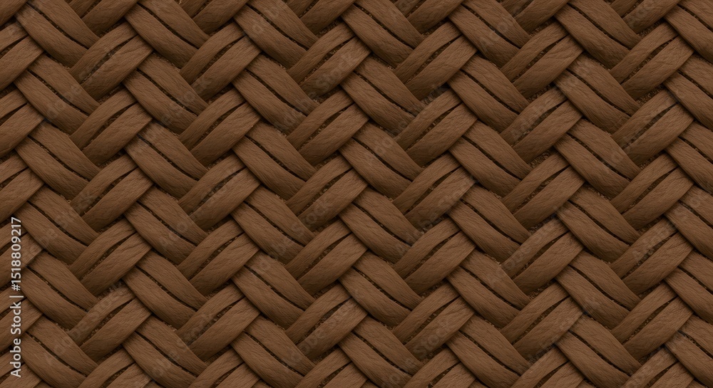 Naklejka premium Braided brown weave texture