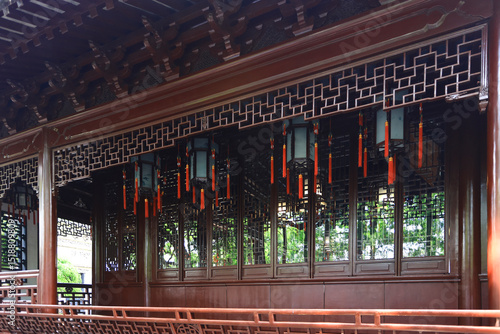 Wall Mural Beautiful Scenery of Chinese Classical Gardens in Summer