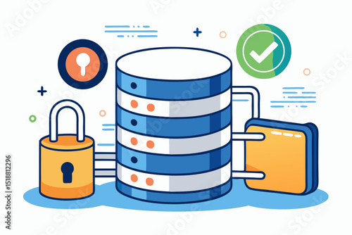 simple database cylinder icon