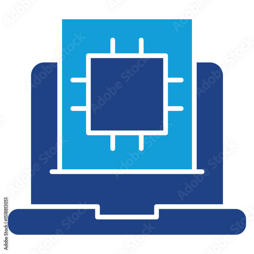 Technology Dual Tone Icon Element For Design