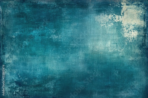 Textured teal background with muted light