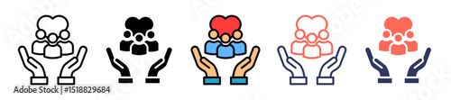 Social Responsibility multiple icon