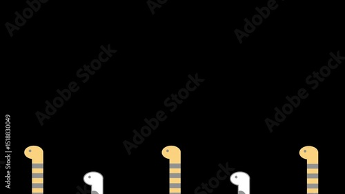 チンアナゴの背景透過素材