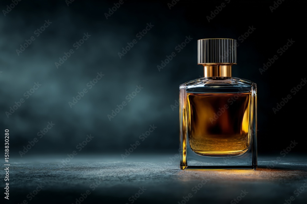 A luxury bottle elegant and minimalist perfume A luxury bottle elegant and minimalist perfume