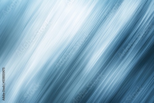 Diagonal, light-blue, metallic, abstract background.  Diagonal lines create a dynamic, cool effect
