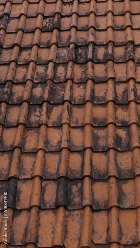 Clay Roof or teracota clay roof Tile Background Texture