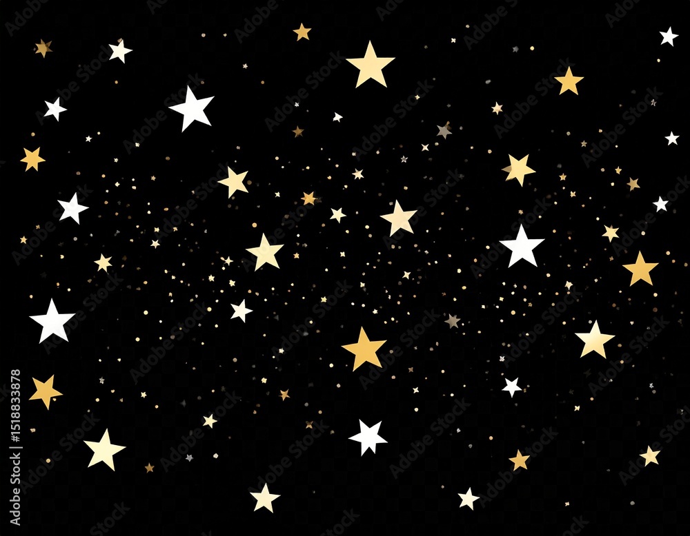 Glowing Star Overlay Texture on Black Background Glowing Star Overlay Texture on Black Background