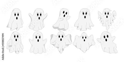 Halloween Ghost Illustration
