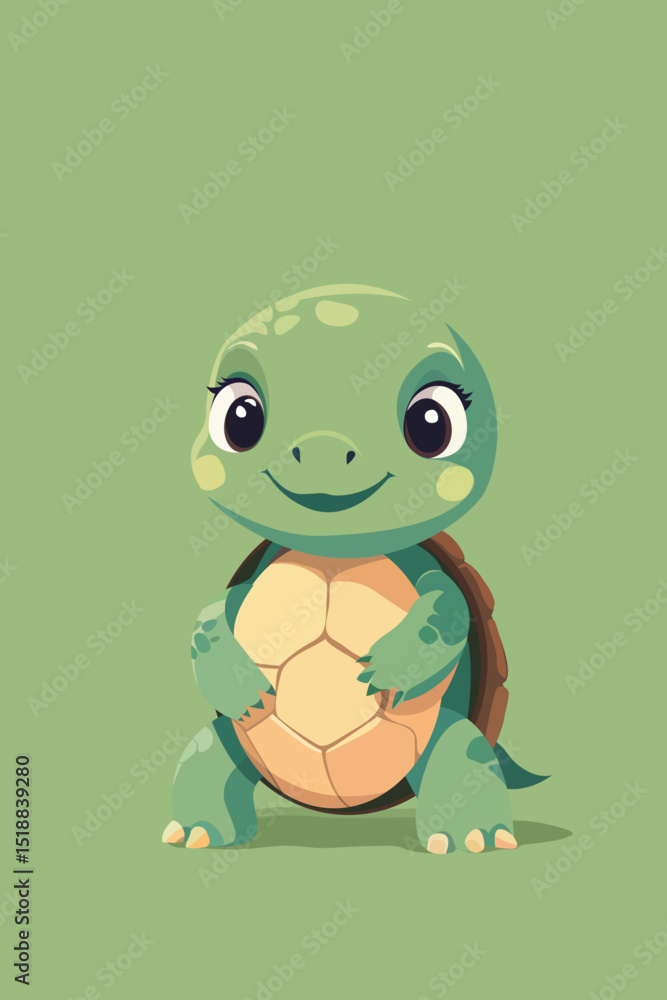 Obraz premium Turtle, Armor, Animal, Children, Book, Fairy tale, story, slow, game, learning, wisdom, Artwork, Vector