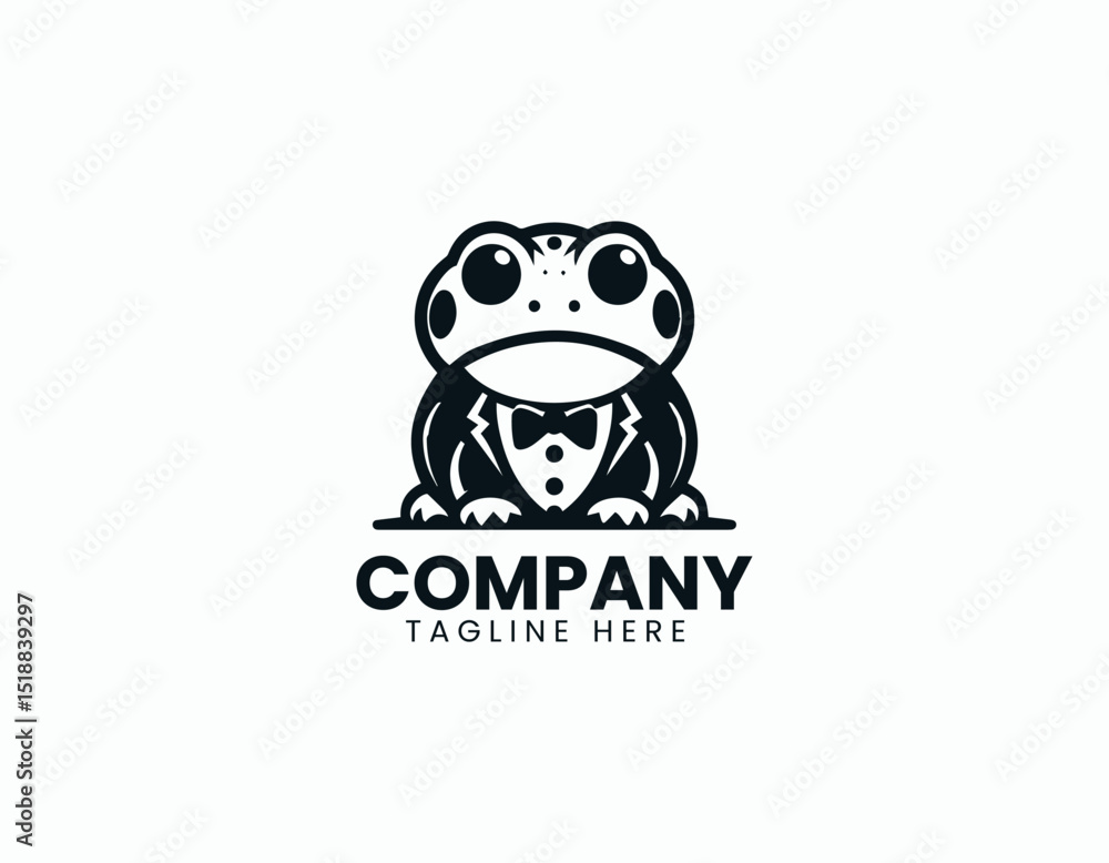 Whimsical Mr Toad Character Charming Animal Illustration Vector Logo Design Whimsical Mr Toad Character Charming Animal Illustration Vector Logo Design