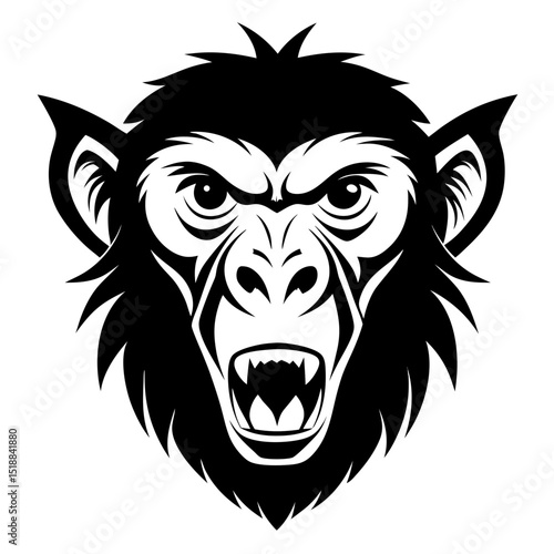 Pencil Sketch Black and White Mule Head Detail