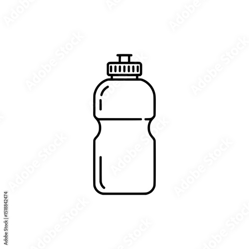 Reusable Water Bottle Outline for Sports and Fitness: Stay Hydrated with this Eco-Friendly Container