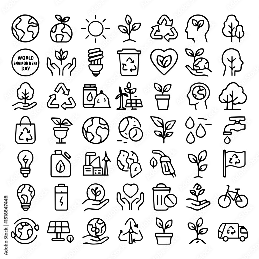 environmental icon sheet, environmental icon set, about the environment environmental icon sheet, environmental icon set, about the environment