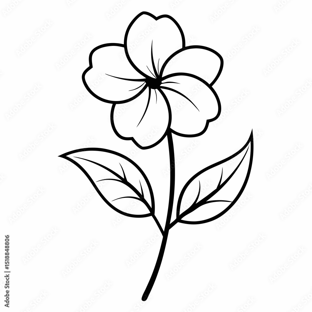 Obraz premium Willowherb flower on white background 