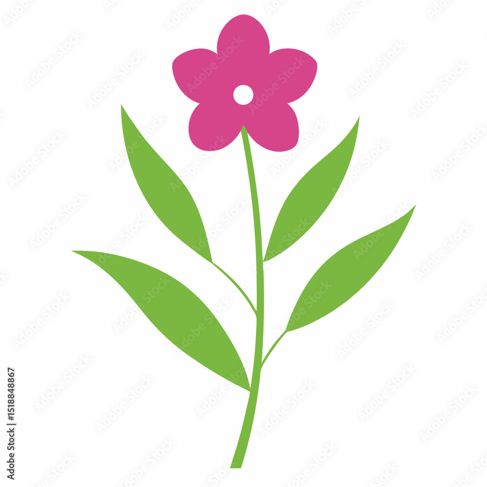 Obraz premium Willowherb flower on white background 