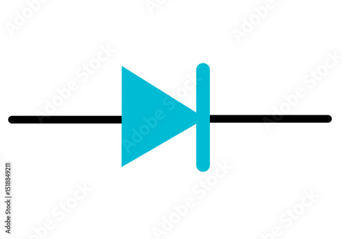 Standard Diode Electronic Circuit Symbol