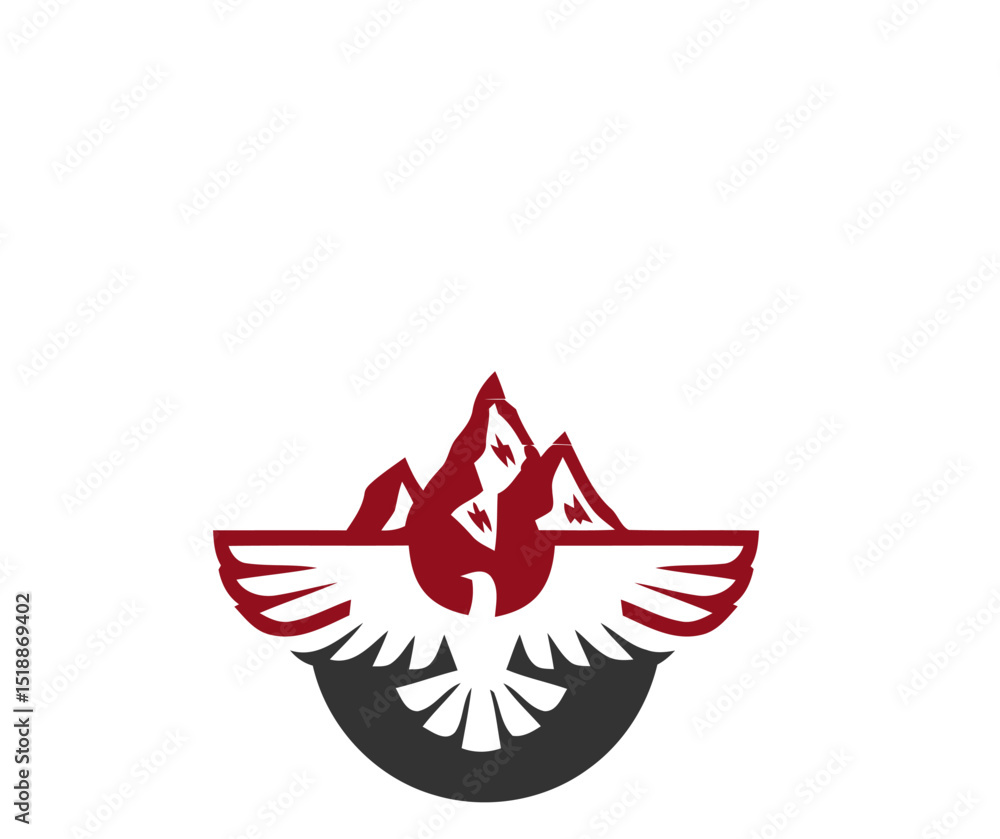 Obraz premium vector illustration of an eagle