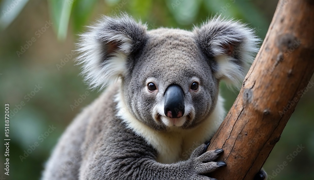 Obraz premium Koala Climbing a Tree