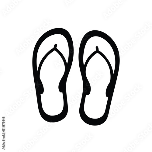 Flip flops silhouette
