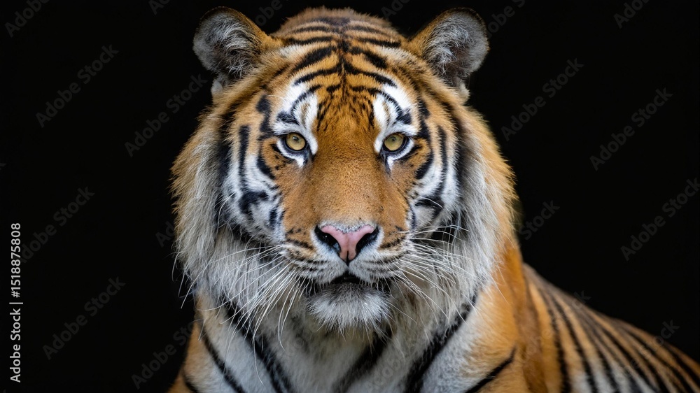 portrait of a bengal tiger portrait of a bengal tiger