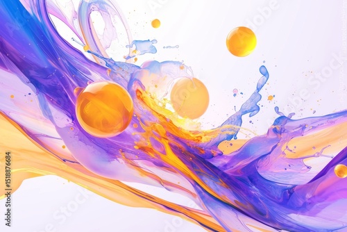 Soft abstract liquid background with subtle motion