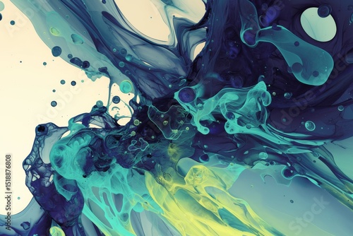 Warm liquid abstract background with vibrant motion