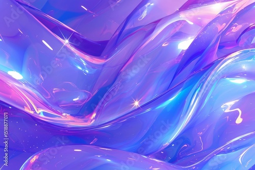 Dynamic abstract fluid composition with bold patterns