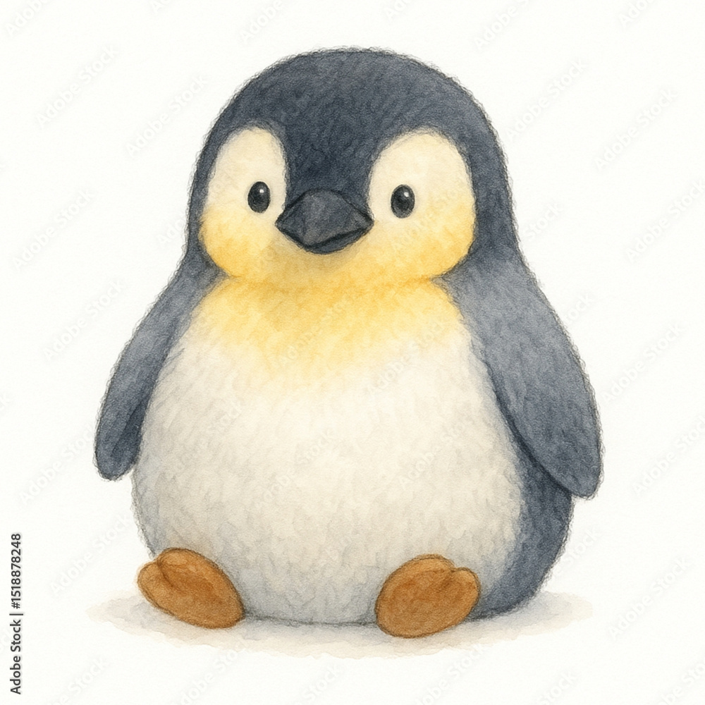 Fototapeta premium ペンギンのふわふわぬいぐるみ