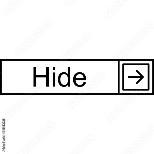Hide Vector Icon