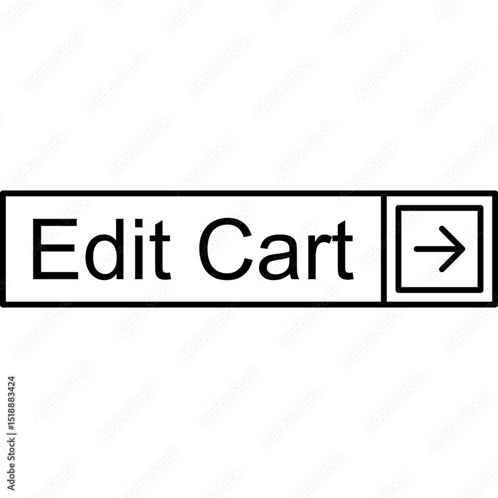 Obraz premium Edit Cart Vector Icon