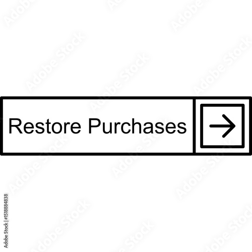 Restore Purchases Vector Icon