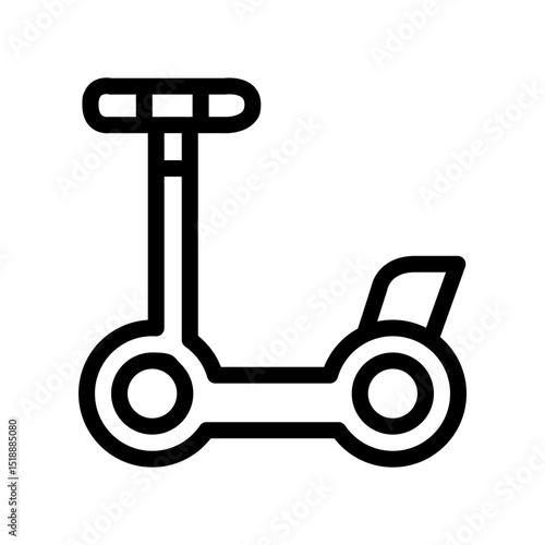 segway, electric scooter. Icon Vector. Monochrome.