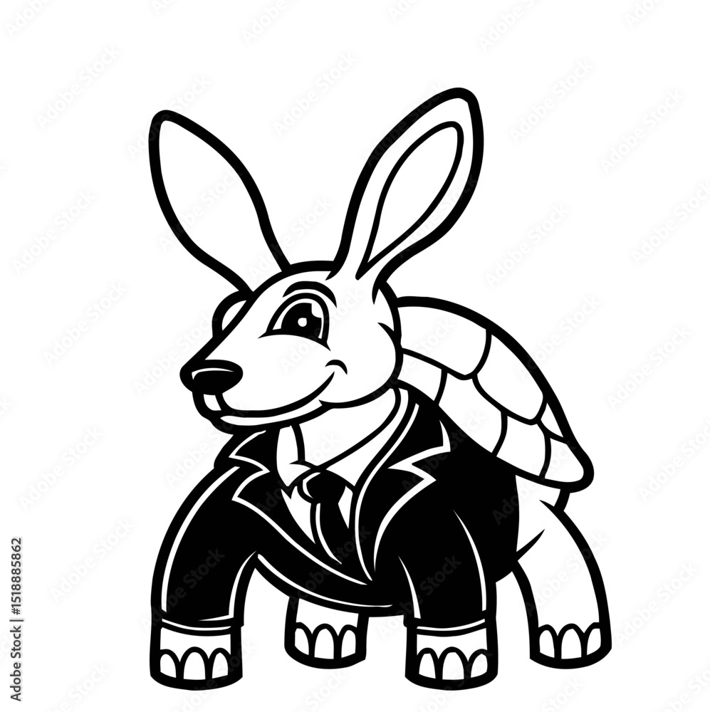 Fototapeta premium vector illustration of a rabbit