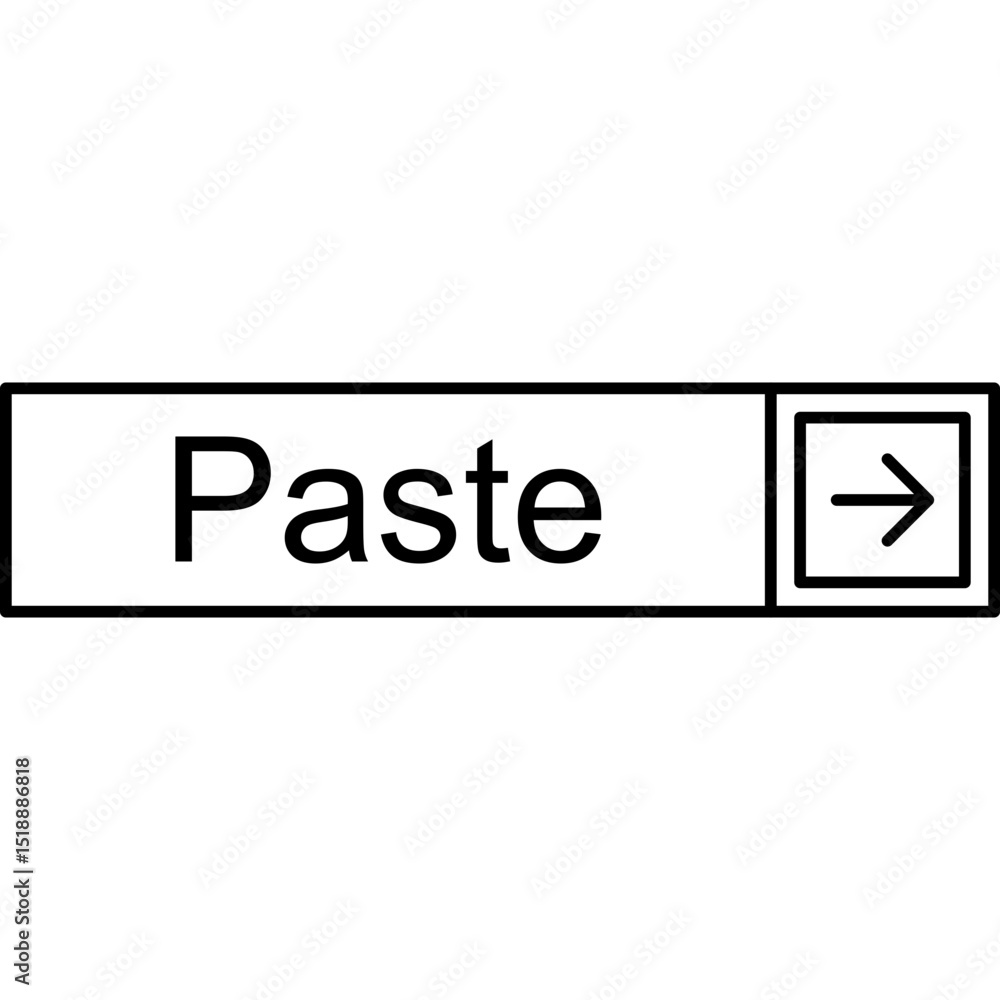 Fototapeta premium Paste Vector Icon