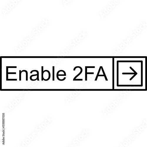 Enable 2FA Vector Icon