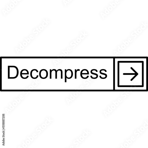 Decompress Vector Icon