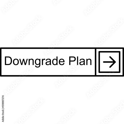 Downgrade Plan Vector Icon