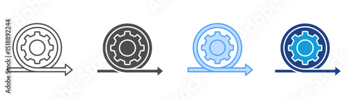 Agile Icon Set Multiple Style Collection