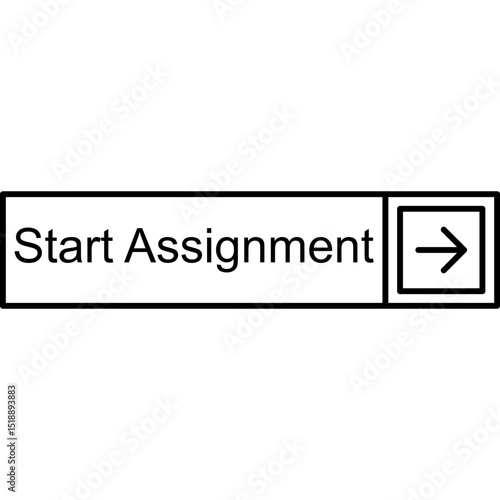 Start Assignment Vector Icon