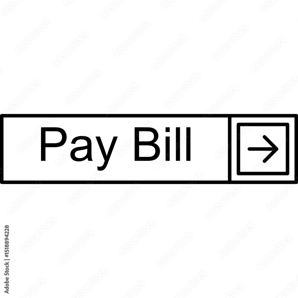 Fototapeta premium Pay Bill Vector Icon