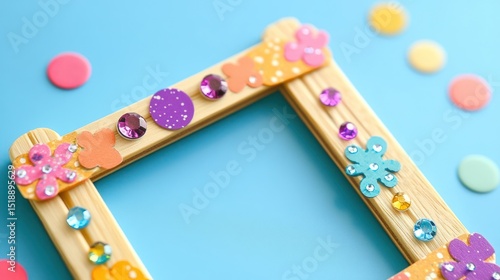 Popsicle Stick Frame Craft: A Colorful DIY Project for Kids