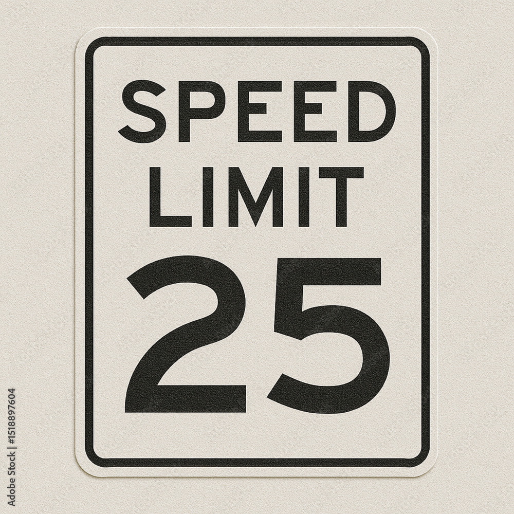 Fototapeta premium speed limit sign
