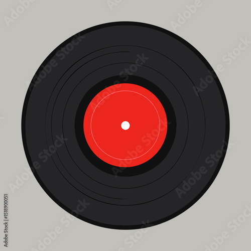 vinyl record isolated on white