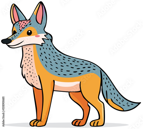 Cartoon Jackal Illustration