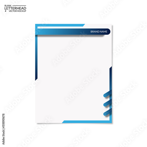 free editable mockup of blank letterhead design