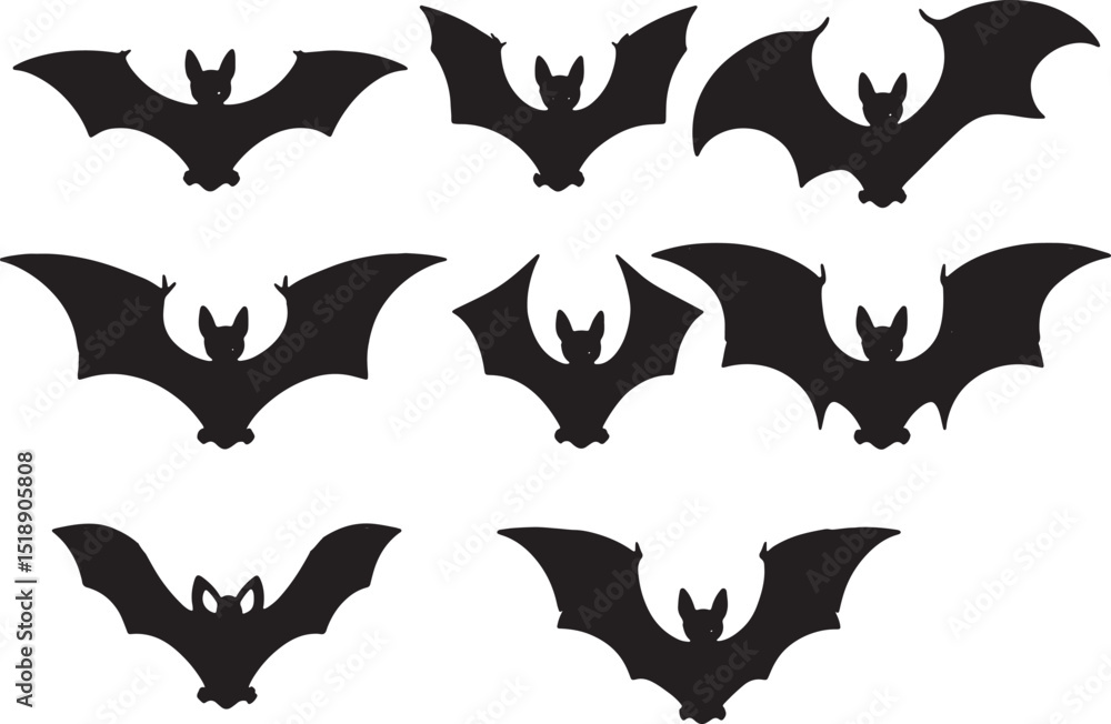set of halloween bats set of halloween bats