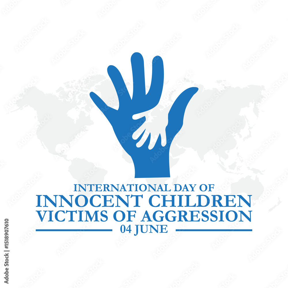International Day of Innocent Children Victims of Aggression Vector Illustration. International Day of Innocent Children Victims of Aggression. June 4. Template for background, banner, card, poster. International Day of Innocent Children Victims of Aggression Vector Illustration. International Day of Innocent Children Victims of Aggression. June 4. Template for background, banner, card, poster.