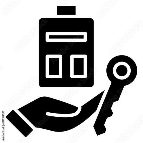 Guest Access glyph, mini illustration icon. use for modern concept, print, UI, UX kit, web and app development. Vector related to account management, ecommerce, banking and finance.