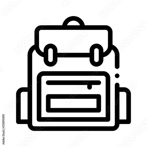 backpack line icon