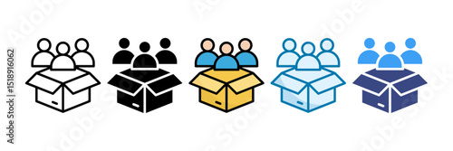 Customer Acquisition Icon Set Multiple Style Collection